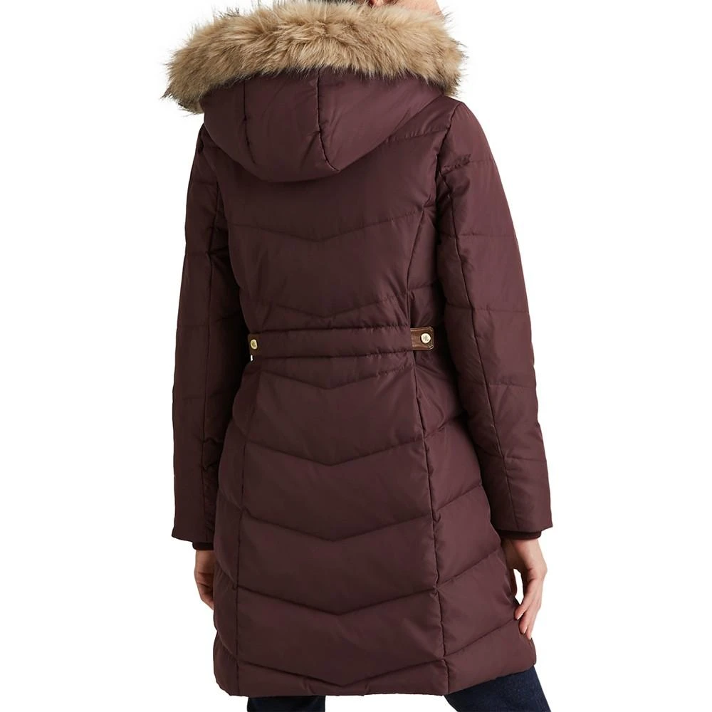 商品Ralph Lauren|Women's Faux-Fur-Trim Hooded Down Puffer Coat, Created for Macy's,价格¥1418,第2张图片详细描述
