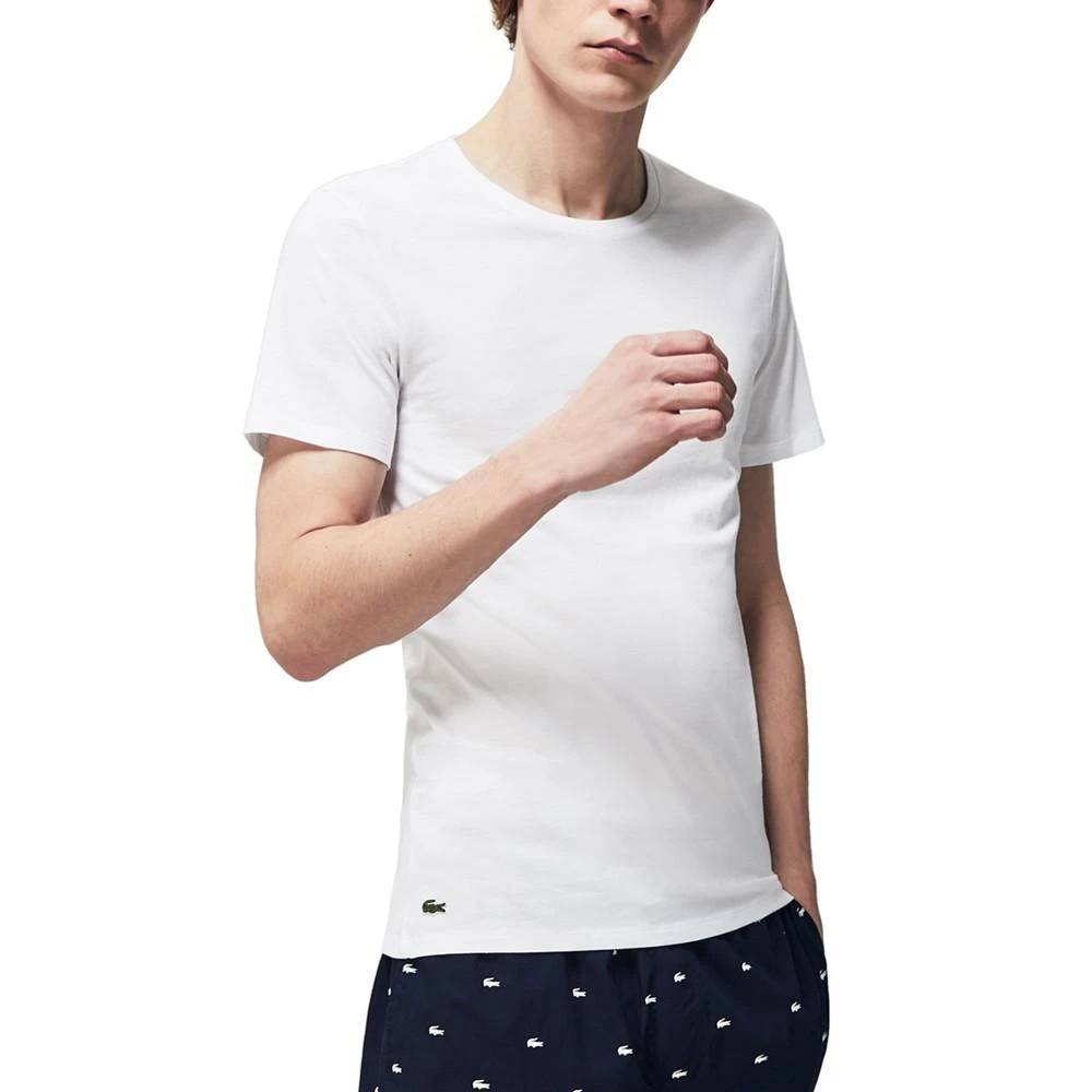 商品Lacoste|Men's Crew Neck Slim Fit Undershirt Set, 3-Piece,价格¥311,第2张图片详细描述