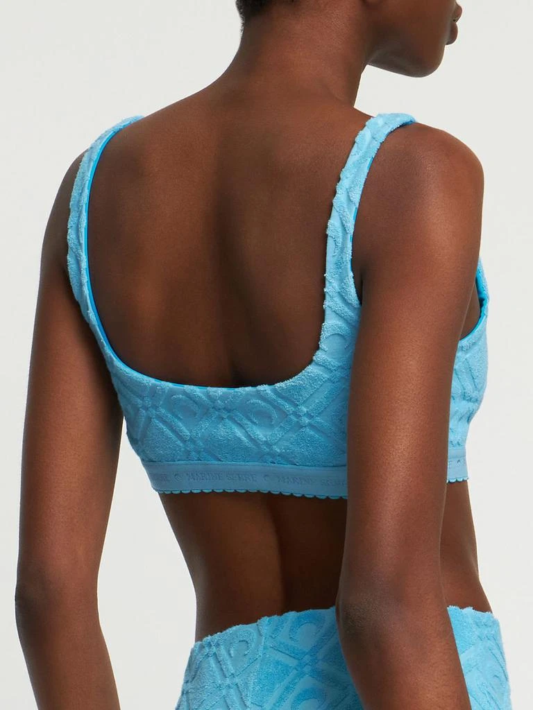 商品MARINE SERRE|Moon Sponge Jacquard Bra Top,价格¥809,第2张图片详细描述