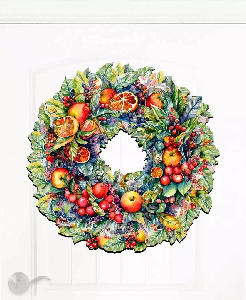 Holiday Wooden Door Decor Wall Decor Summer Harvest Fruit Wreath G. DeBrekht 商品