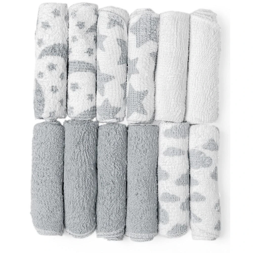 商品Baby Mode|Baby Boys Hooded Towel and Washcloth, 14 Piece Set,价格¥225,第3张图片详细描述