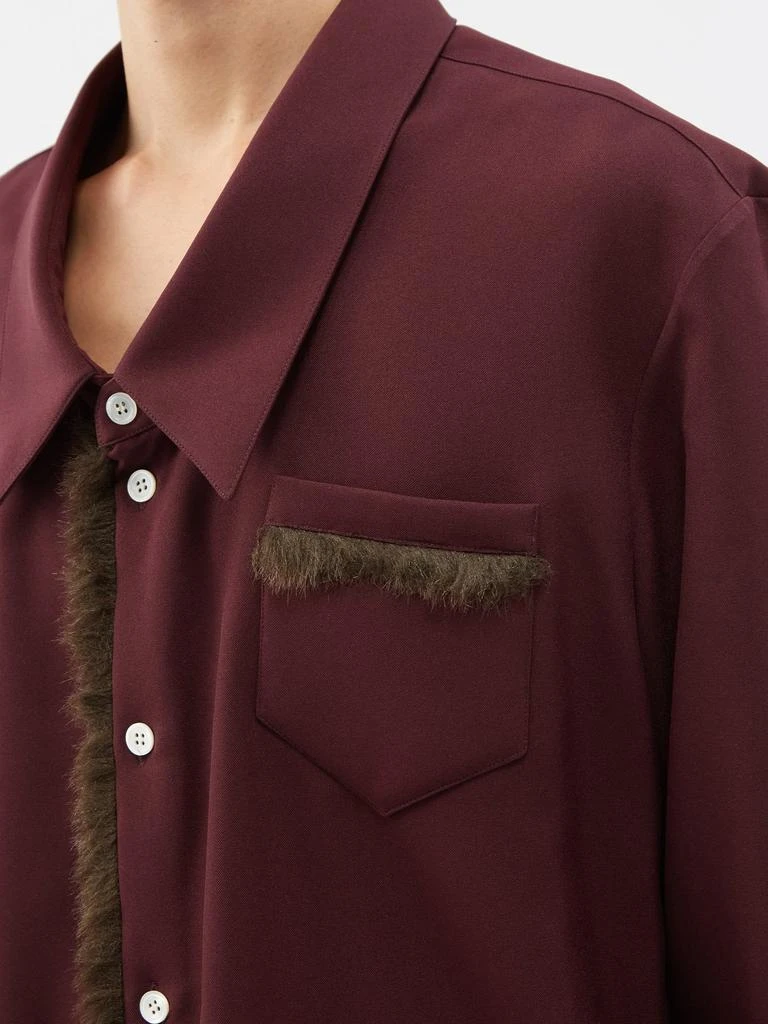 Namacheko]Omaro faux-fur-trim overshirt 价格¥1657 | 别样海外购