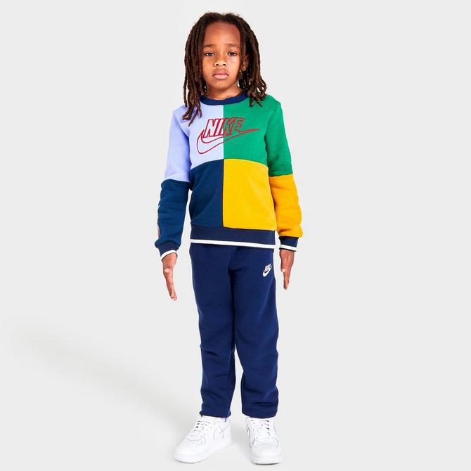 Little Kids' Nike Amplify Fleece Crewneck Sweatshirt商品第2张图片规格展示