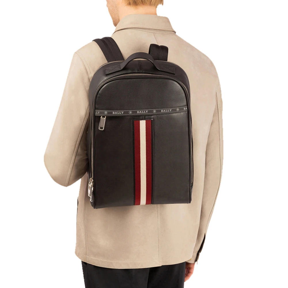BALLY 男士纯色牛皮双肩包6231723 商品