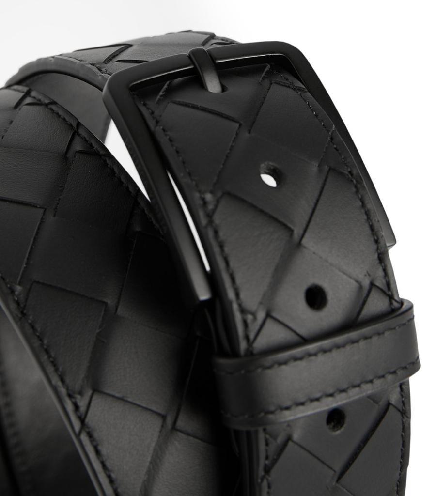 商品Bottega Veneta|Leather Intrecciato Belt,价格¥4485,第5张图片详细描述