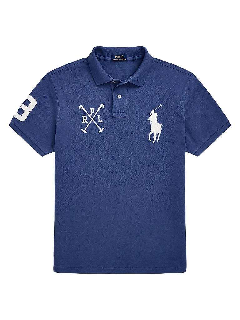商品Ralph Lauren|Custom-Slim-Fit Big Pony Mesh Polo Shirt,价格¥934,第1张图片