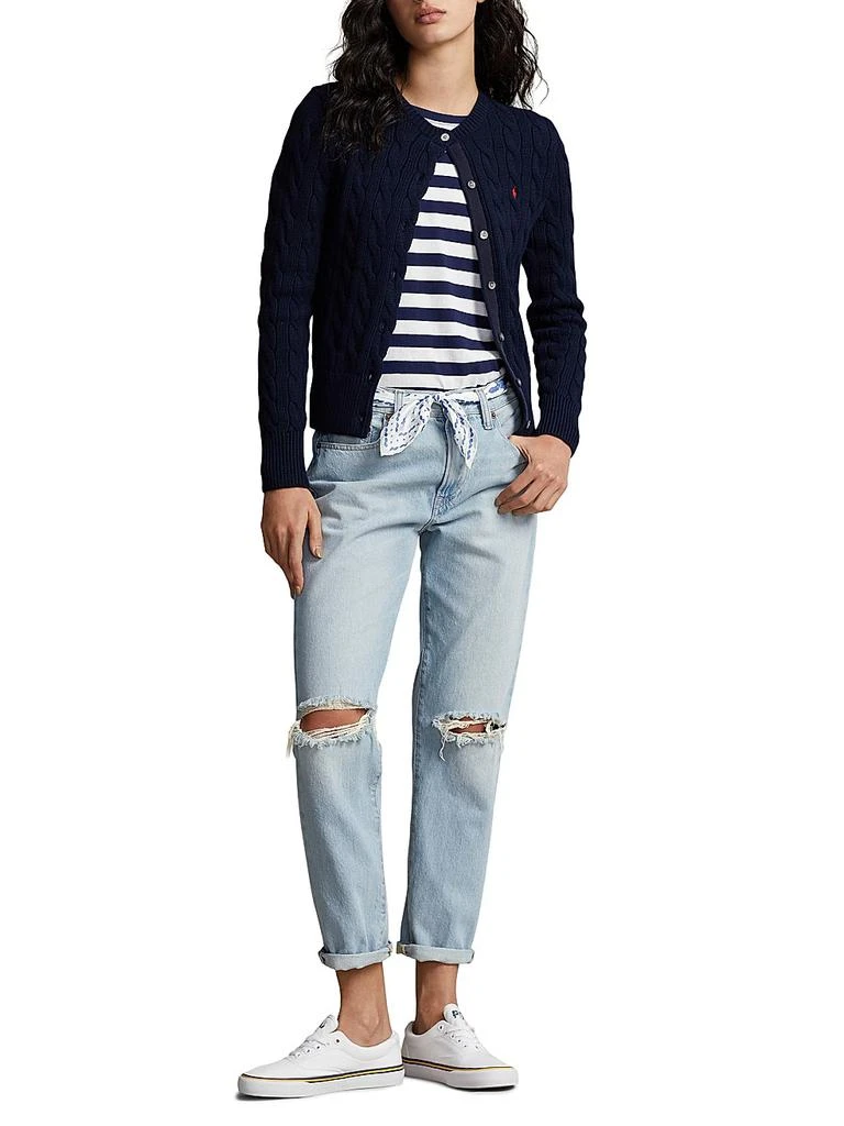 商品Ralph Lauren|女士 绞花针织开衫,价格¥1707,第2张图片详细描述