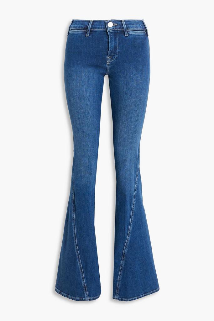 Faded high-rise flared jeans商品第3张图片规格展示