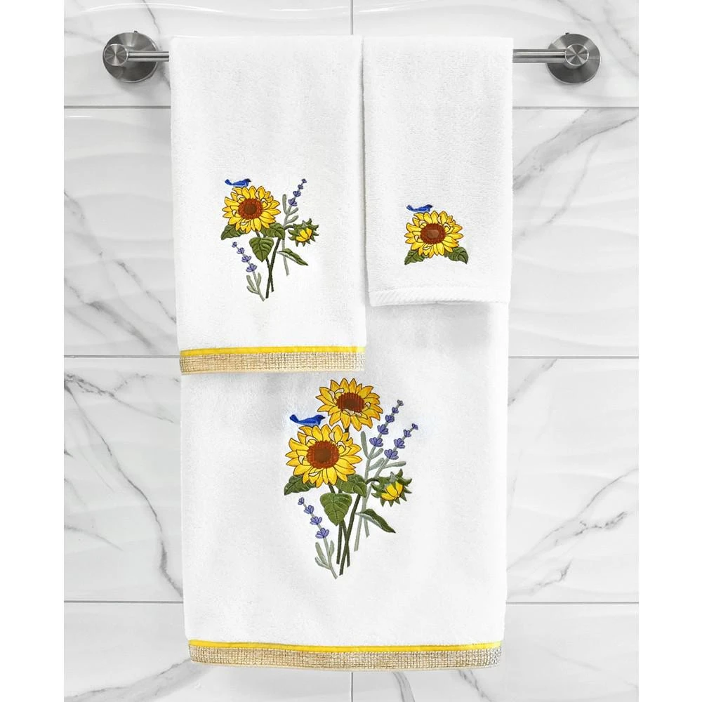 商品Linum Home Textiles|Textiles Turkish Cotton Girasol Embellished Bath Towel Set, 2 Piece,价格¥893,第2张图片详细描述