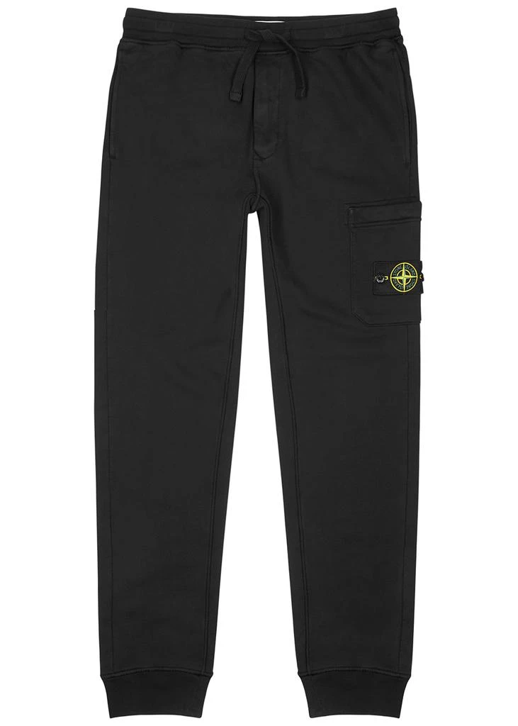 商品Stone Island|Black cotton sweatpants 休闲裤,价格¥1803,第2张图片详细描述