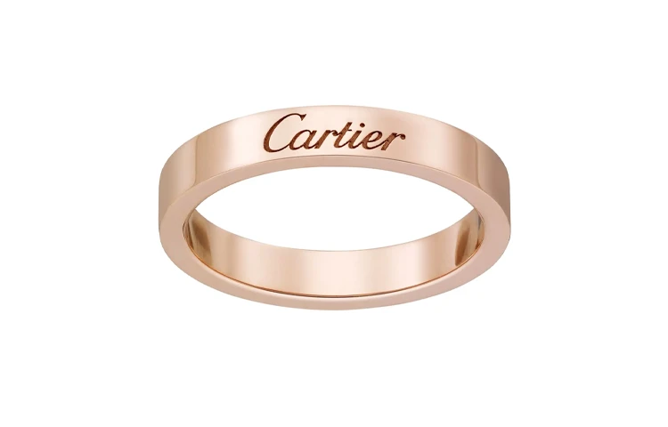 商品[国内直发] Cartier|CARTIER卡地亚 C de 系列 日韩甜美 K金 18K玫瑰金 戒指 男女同款情侣款 玫瑰金,价格¥7157,第1张图片