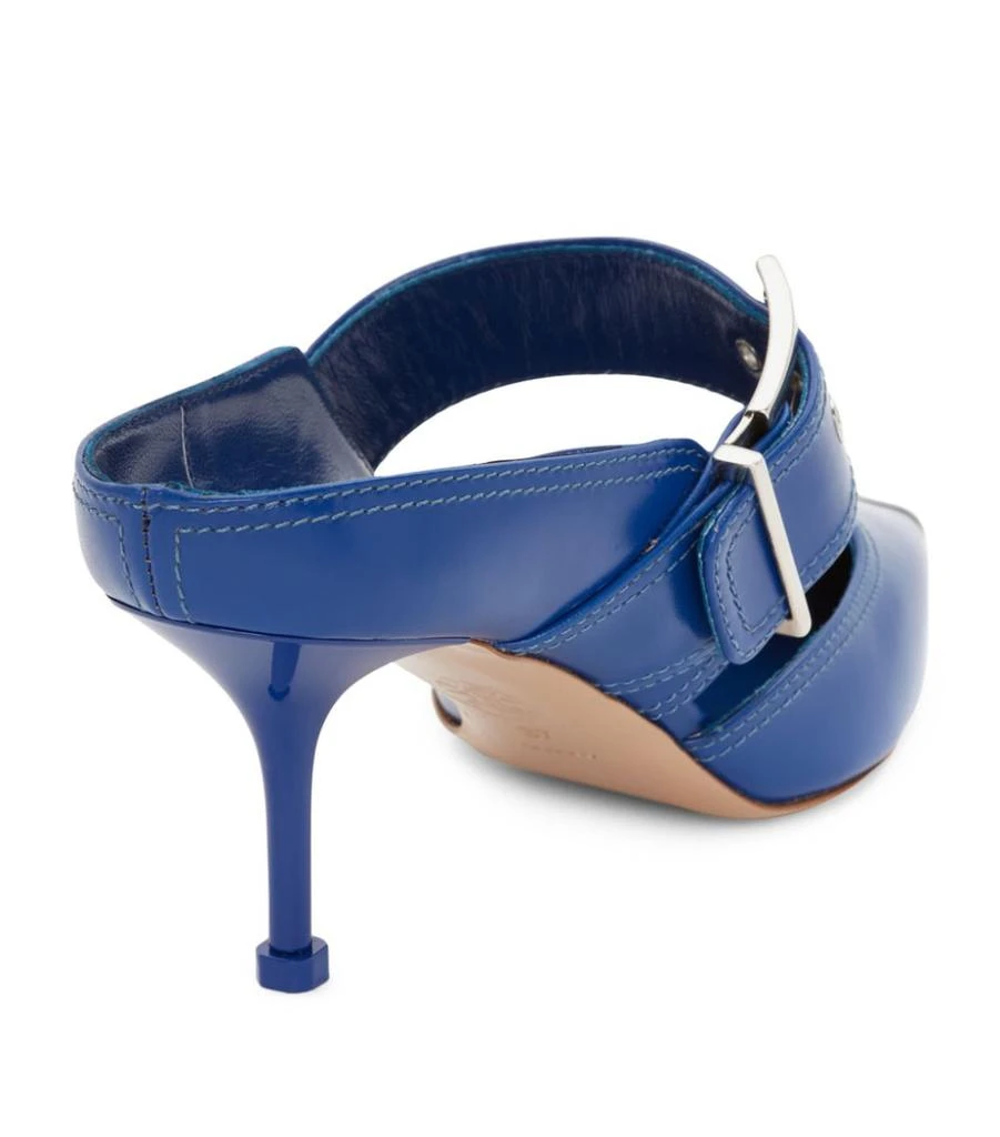 商品Alexander McQueen|Leather Metal-Cap Mules 65,价格¥9106,第3张图片详细描述