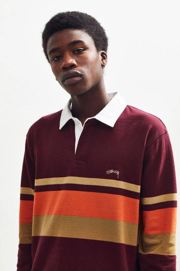 商品STUSSY|Stussy Lucas Stripe Rugby Shirt,价格¥454,第2张图片详细描述