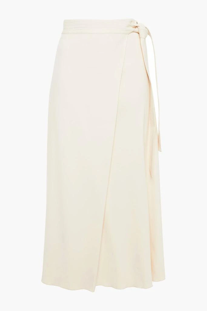商品ROSETTA GETTY|Wrap-effect stretch-cady midi skirt,价格¥2528,第1张图片