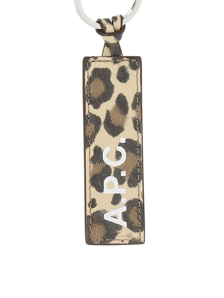 商品A.P.C.|Leopard-Print Key Ring Key Holders & Charms Beige,价格¥405,第2张图片详细描述