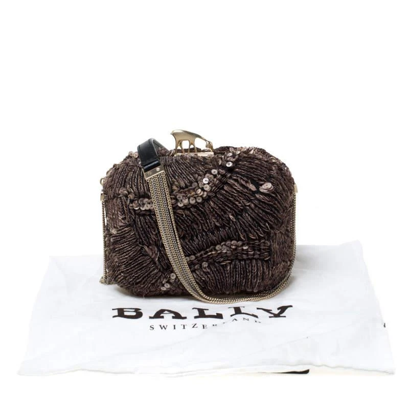 Bally Brown Sequins Embellished Clutch Bag 商品