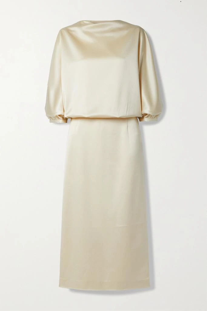 商品Totême|垂坠缎布中长连衣裙  - DK34,价格¥3441,第1张图片