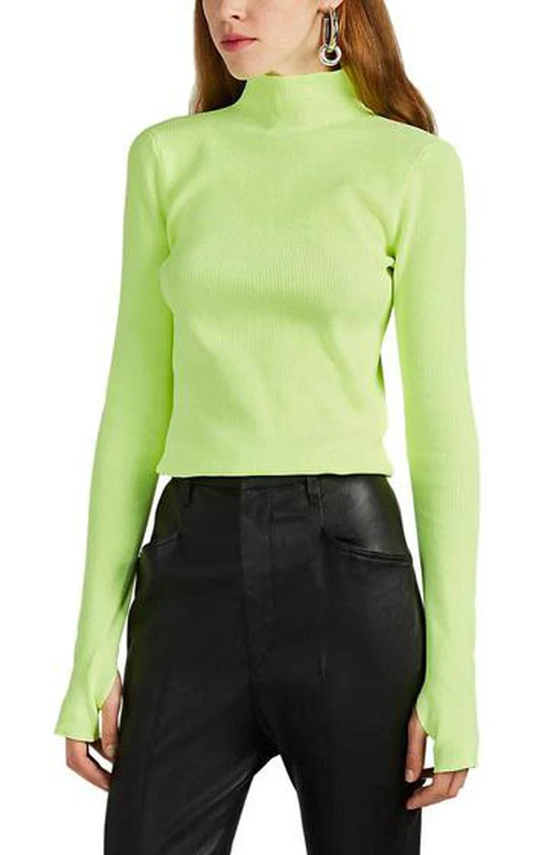 商品Helmut Lang|Rib-Knit Mock-Turtleneck Sweater,价格¥1322,第1张图片