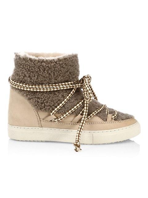 商品INUIKII|Curly Shearling Sneaker Boots,价格¥2861,第1张图片