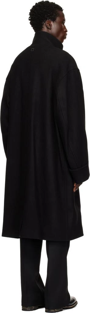 商品Wooyoungmi|Black Wool Blend High Neck Coat,价格¥4850,第3张图片详细描述