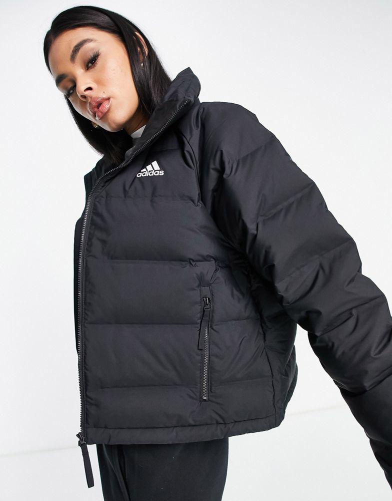 adidas Outdoor Helionic down puffer jacket in black商品第4张图片规格展示