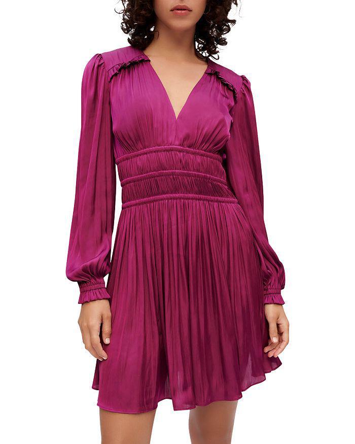 商品Maje|Rianne Pleated Dress,价格¥1551,第3张图片详细描述