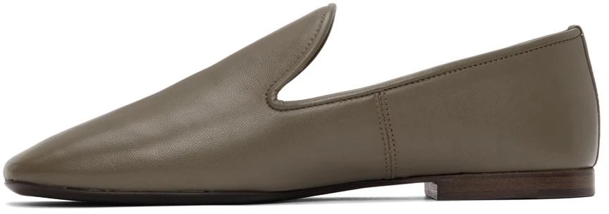 商品Lemaire|Taupe Leather Soft Loafers,价格¥1560,第3张图片详细描述