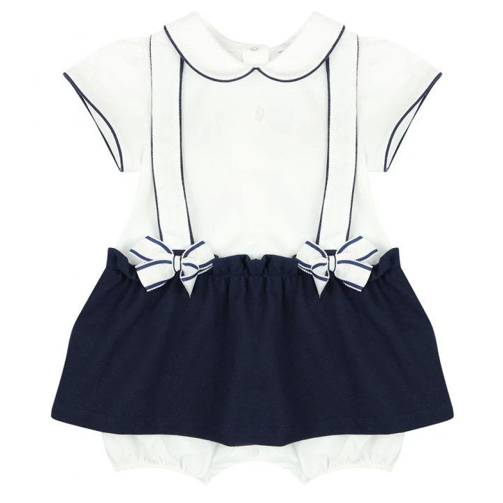 商品Patachou|White & Navy Dress Romper,价格¥102,第1张图片