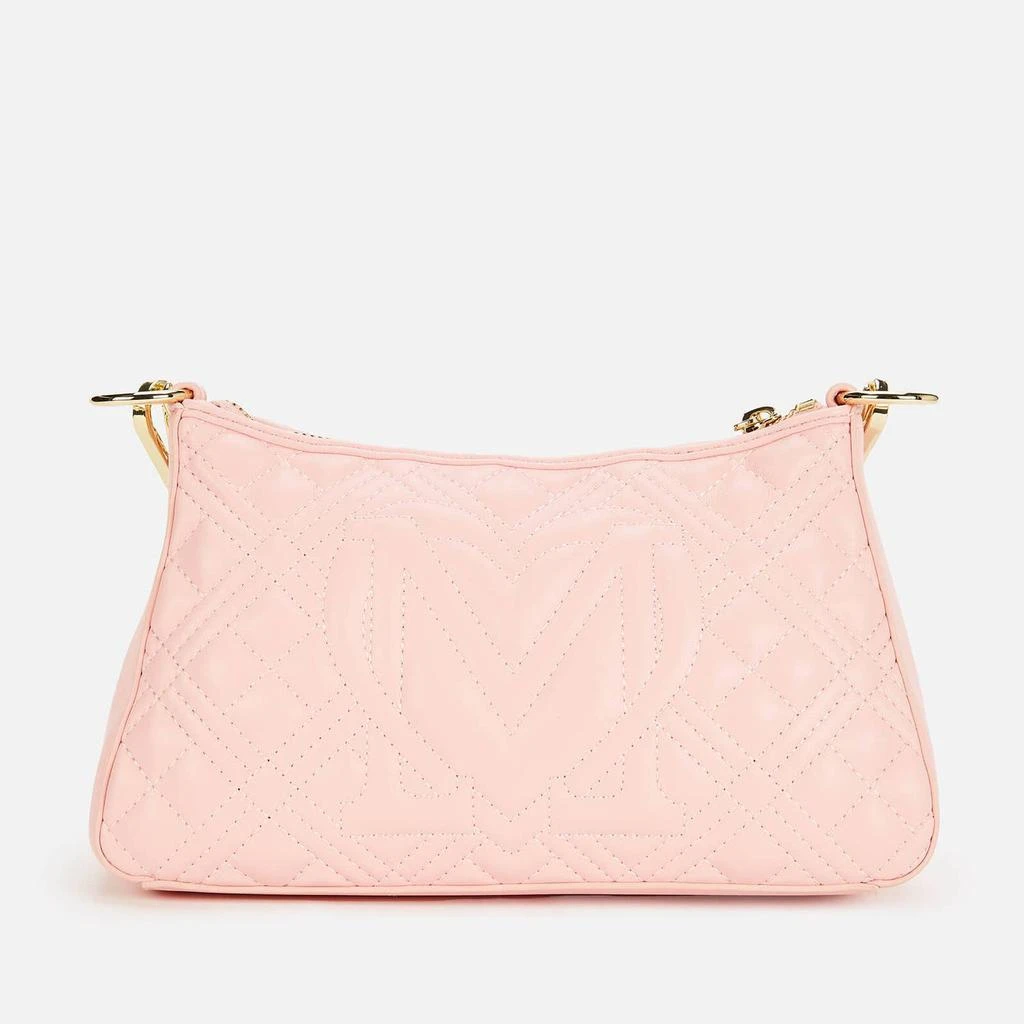 商品Moschino|Love Moschino Women's Quilted Chain Shoulder Bag - Pink,价格¥573,第3张图片详细描述