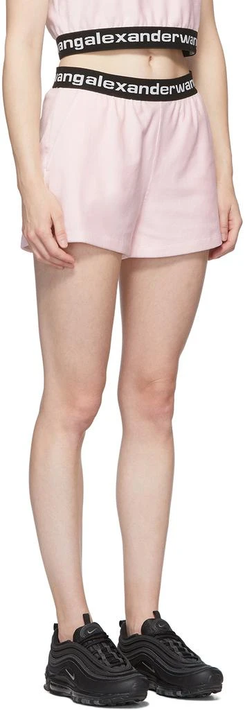 商品Alexander Wang|Pink Stretch Logo Shorts,价格¥2396,第2张图片详细描述