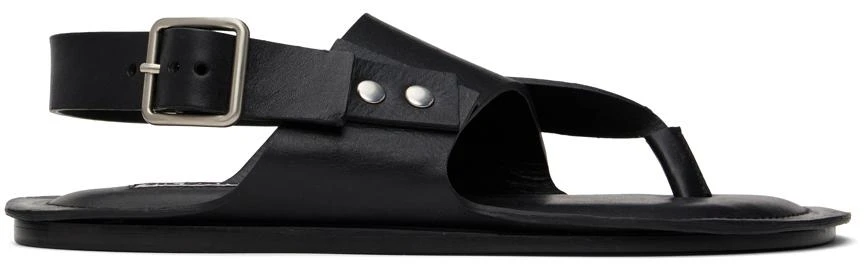 商品Jil Sander|Black Leather Sandals,价格¥1650,第1张图片