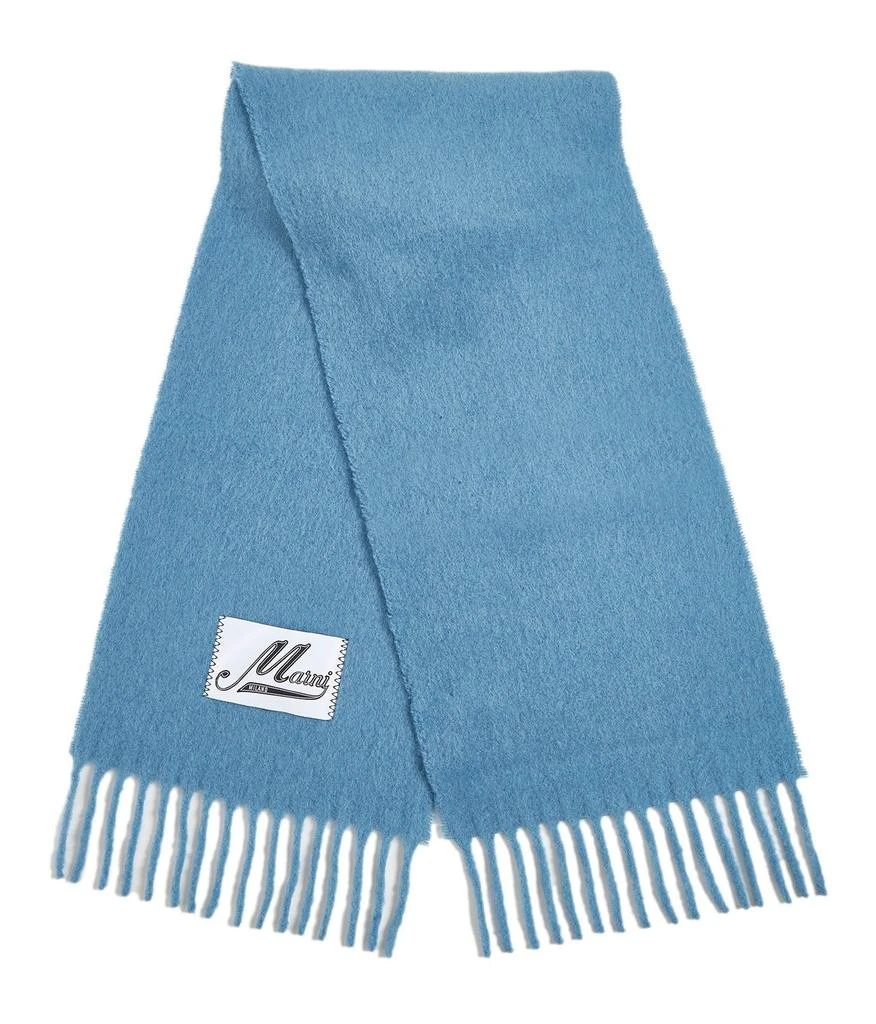 商品Marni|Marni Logo Patch Fringed-Edge Scarf,价格¥1739,第3张图片详细描述