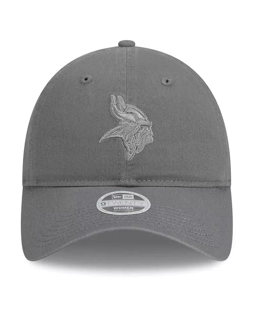 商品New Era|Women's Gray Minnesota Vikings Color Pack 9TWENTY Adjustable Hat,价格¥208,第2张图片详细描述