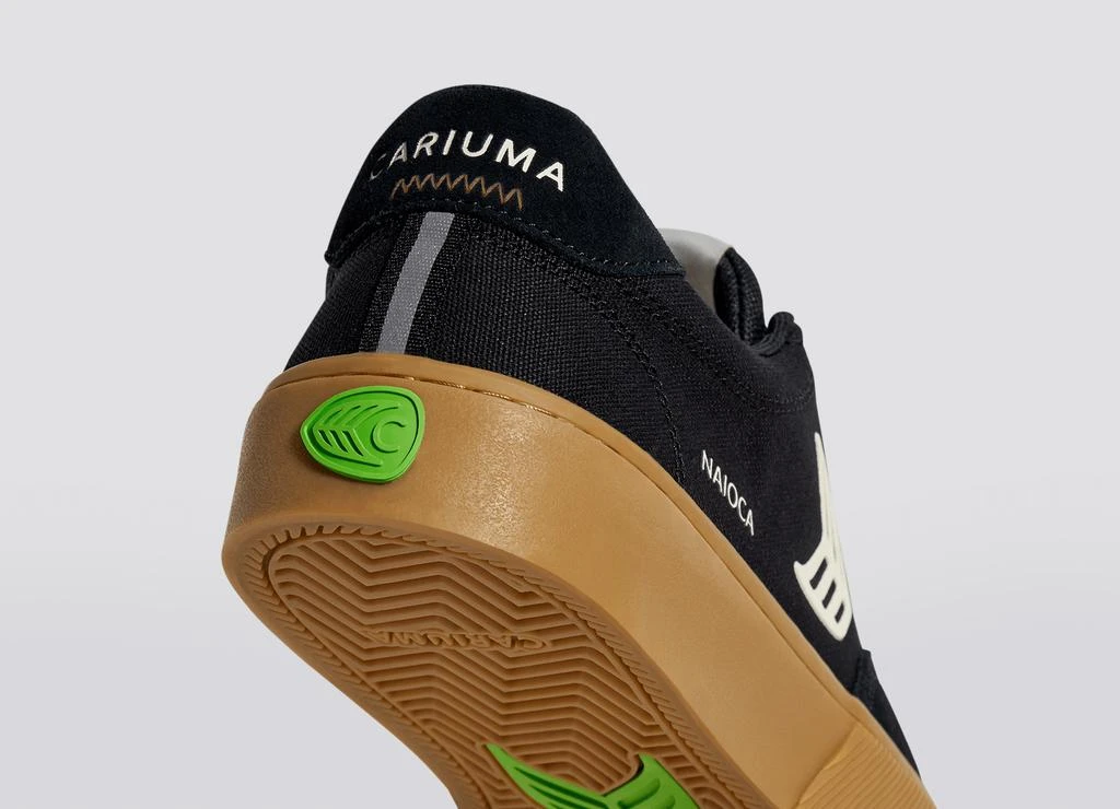 NAIOCA PRO Gum Black Suede and Canvas Ivory Logo Sneaker Men 商品
