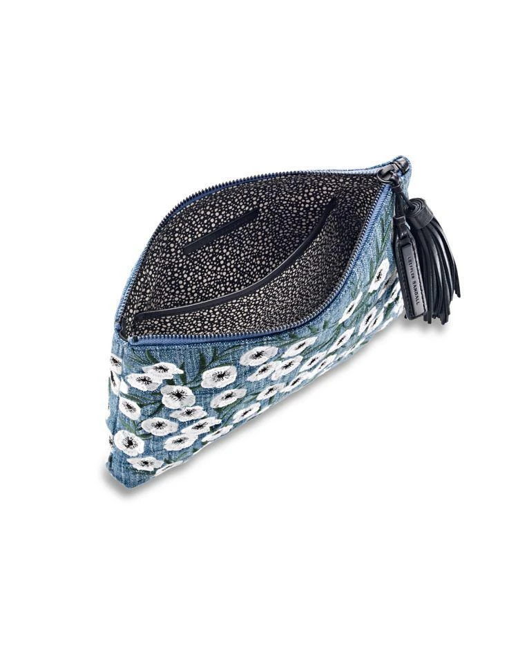 商品Loeffler Randall|Woven Embroidery Tassel Pouch,价格¥2197,第2张图片详细描述