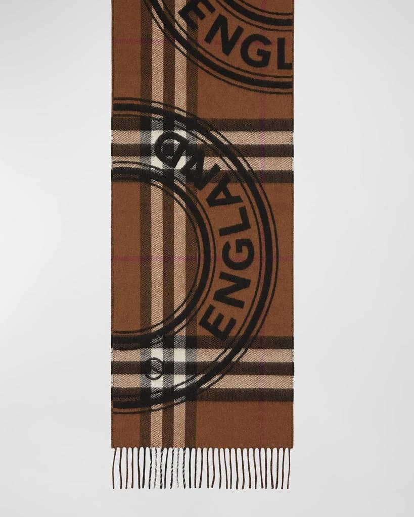 商品Burberry|Men's Giant Icon Cashmere Scarf,价格¥4794,第3张图片详细描述