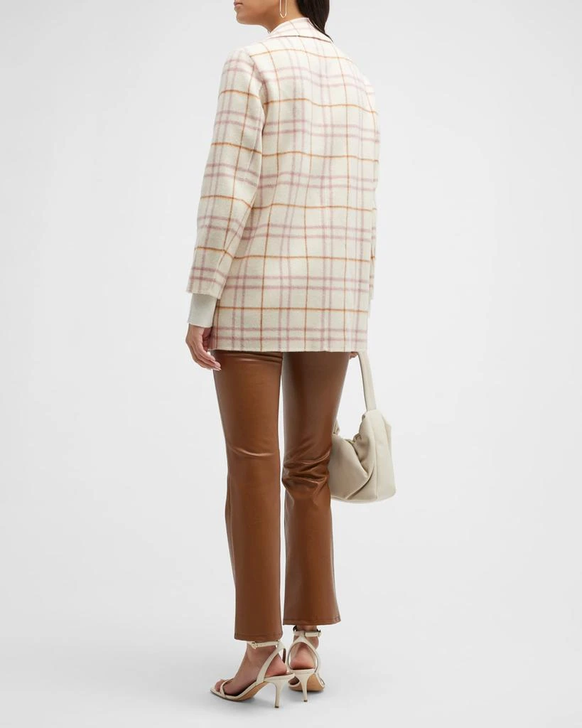 商品Theory|Clairene Open-Front Wool-Blend Plaid Jacket,价格¥1877,第4张图片详细描述