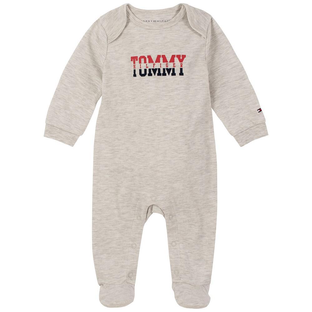 商品Tommy Hilfiger|Baby Boys One Piece Logo Footed Coverall,价格¥161,第1张图片