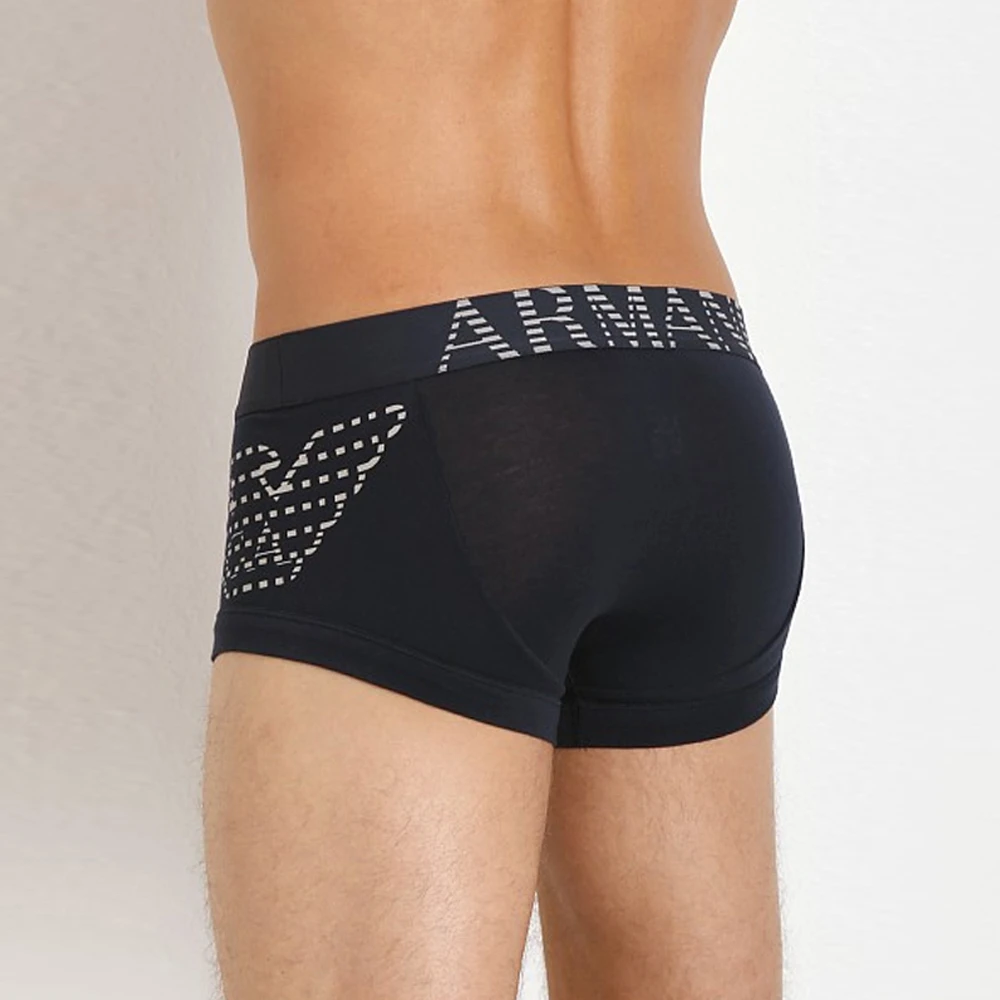 EMPORIO ARMANI 男士黑色棉质平角内裤 111866-4A725-00135 商品