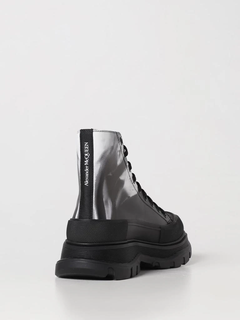 商品Alexander McQueen|Alexander McQueen Tread ankle boots in leather,价格¥6417,第3张图片详细描述