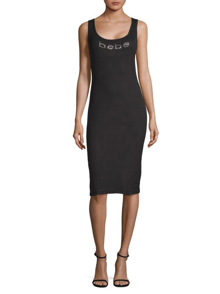 商品Bebe|Logo Sleeveless Sheath Dress,价格¥159,第1张图片