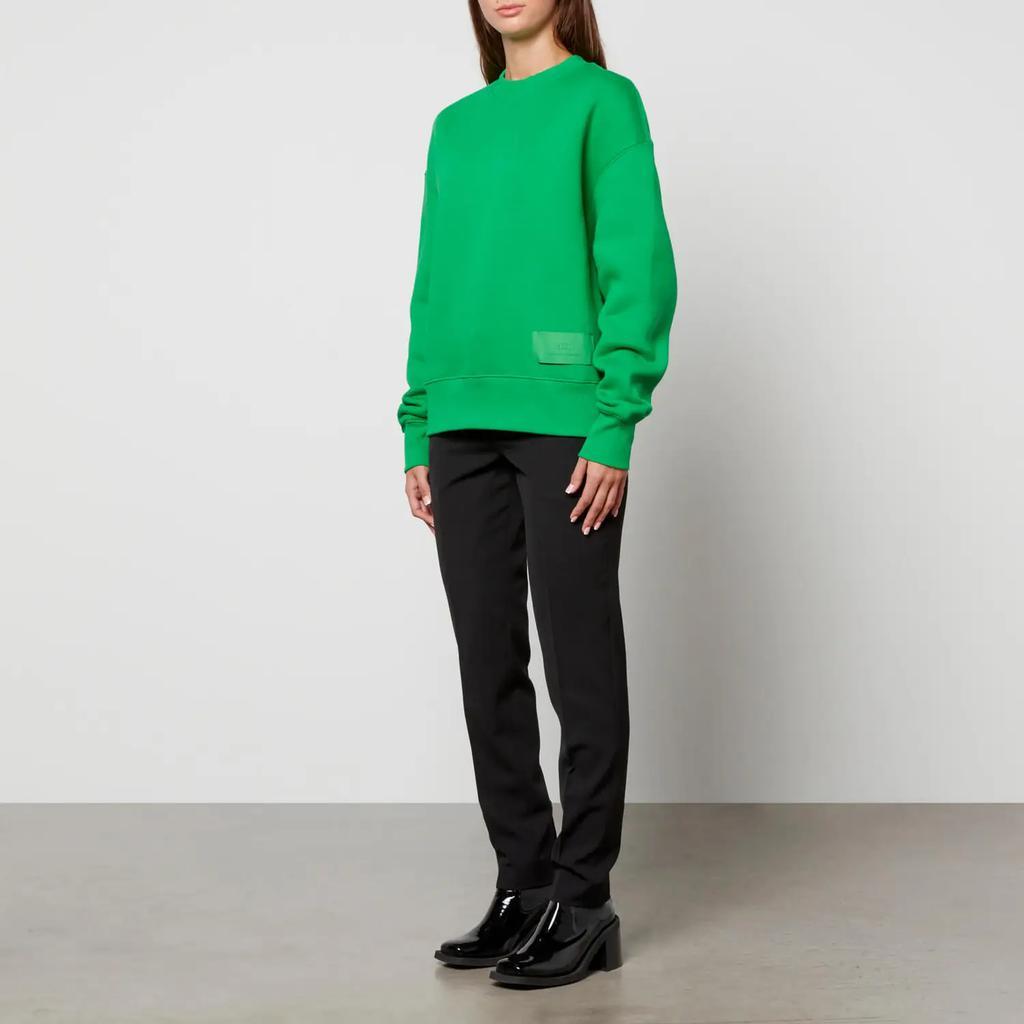 商品AMI|AMI Women's Satin Label Sweatshirt - Green,价格¥1076,第5张图片详细描述