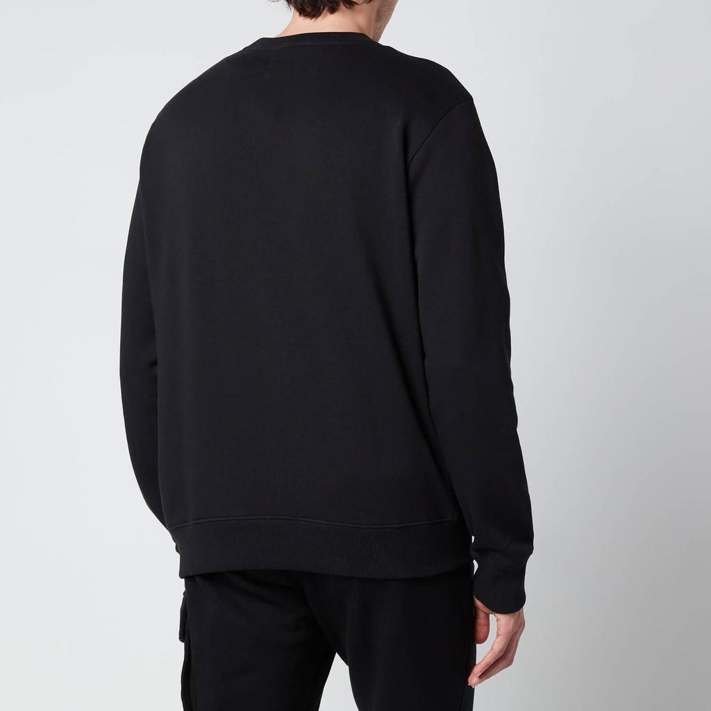 Calvin Klein Jeans Men's Organic Cotton Monogram Sweatshirt - Black商品第2张图片规格展示