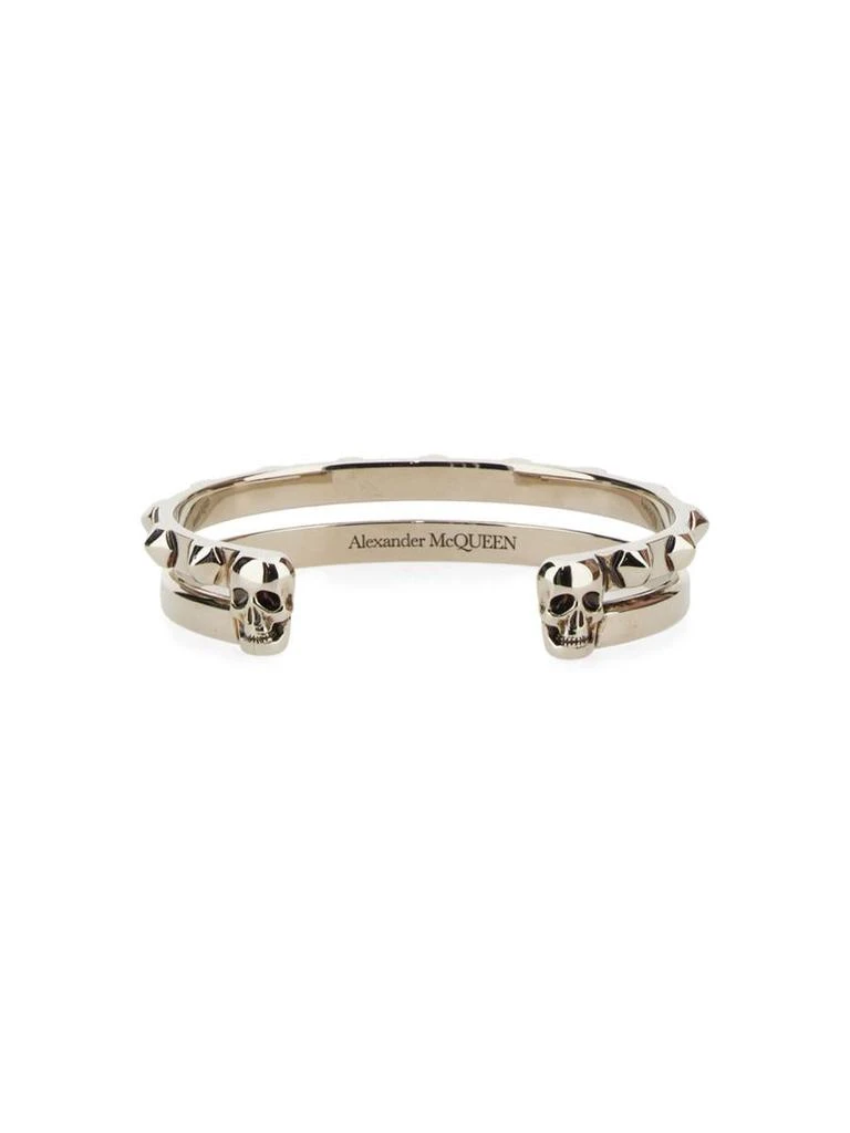 商品Alexander McQueen|ALEXANDER MCQUEEN STUDDED OPEN BRACELET,价格¥2706,第3张图片详细描述