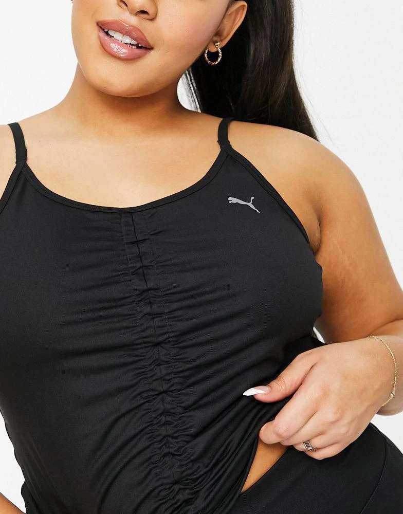 商品Puma|Puma Studio Plus ruched top in black,价格¥96,第3张图片详细描述
