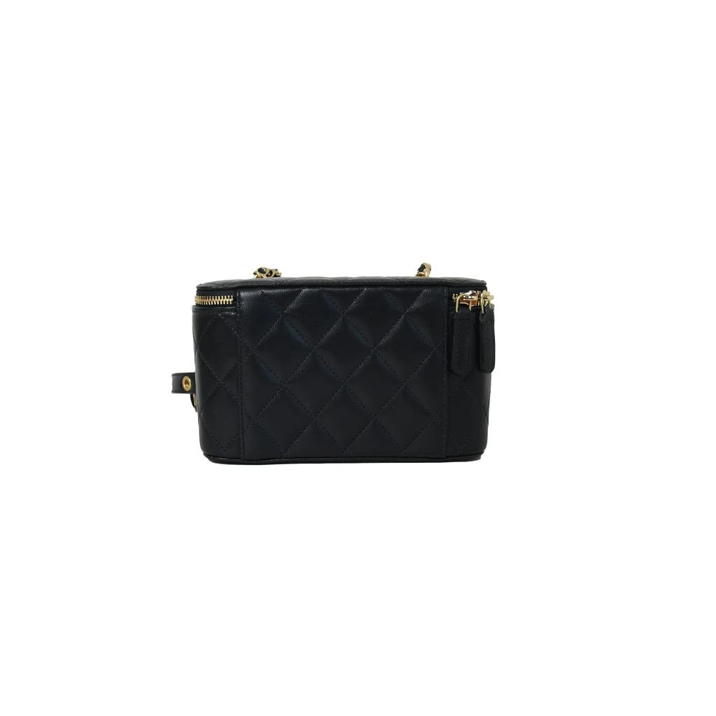 商品Chanel|Chanel Long Vanity Case with Strap Gold  Black,价格¥37093,第3张图片详细描述