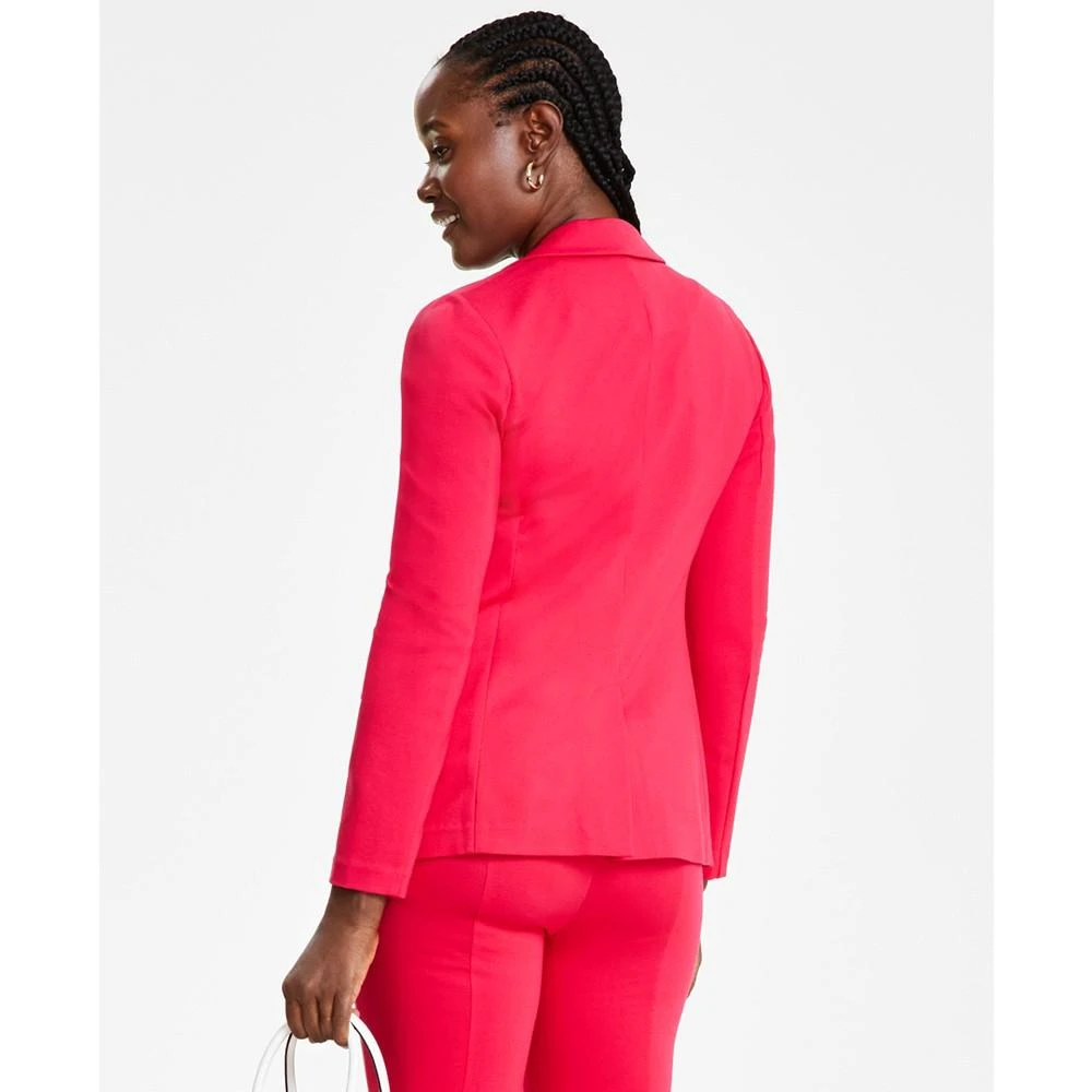 商品Michael Kors|Women's Knit One-Button Blazer, Regular & Petite,价格¥1227,第3张图片详细描述