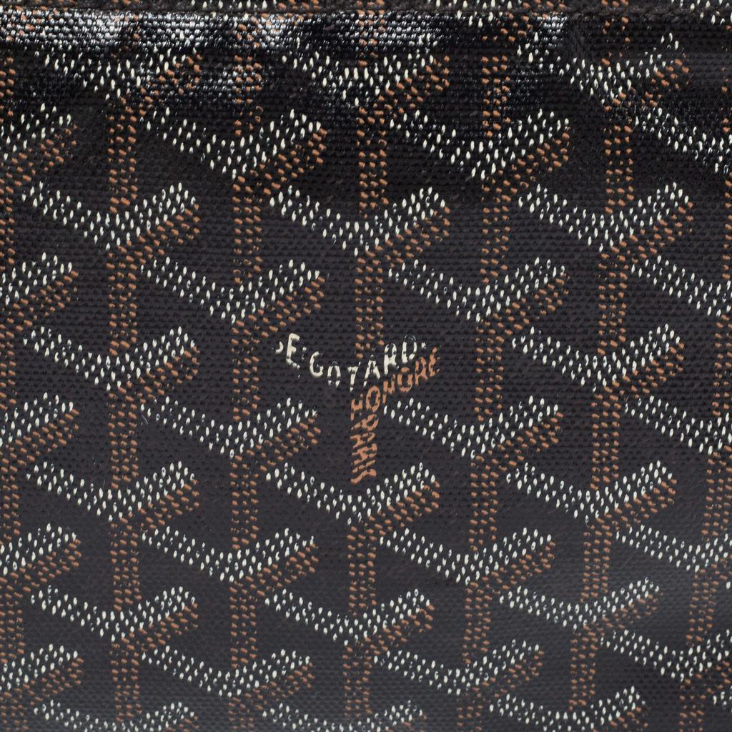 商品[二手商品] Goyard|Goyard Black Goyardine Coated Canvas PM Senat Clutch,价格¥3069,第7张图片详细描述