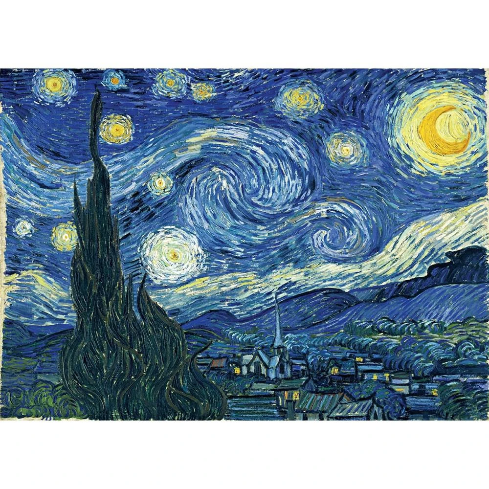 商品MasterPieces Puzzles|MasterPieces 1000 Piece Jigsaw Puzzle - Starry Night,价格¥164,第3张图片详细描述