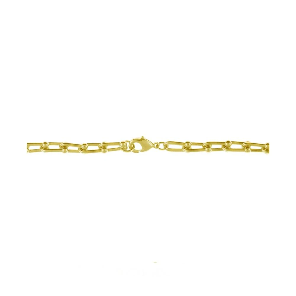 商品Essentials|Oblong Link 18" Chain Necklace in Gold Plate,价格¥378,第2张图片详细描述